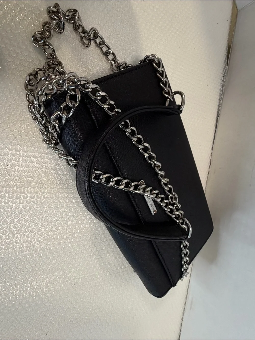 Rebecca Minkoff Black Studded Envelope Wristlet